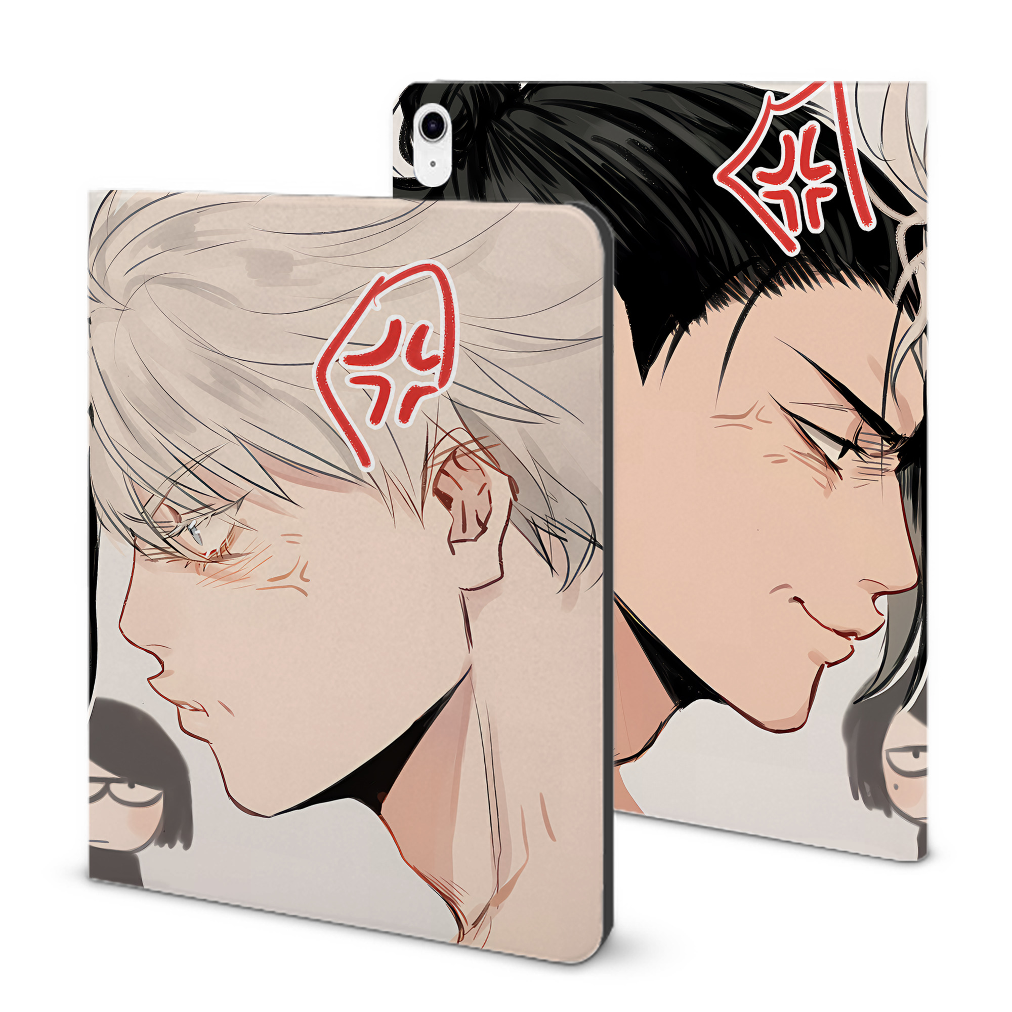 （画像用） 呪術廻戦 Jujutsu Kaisen IPad ケース ブック型 PUレザー TPU 耐衝撃 軽量 薄型 ペン収納なし 全面保護 IPad 各モデル対応